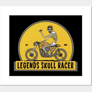 Legend skull racer Posters and Art